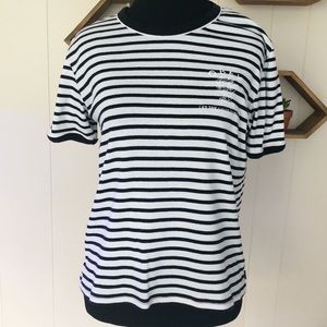 OBEY black & White striped tee size small